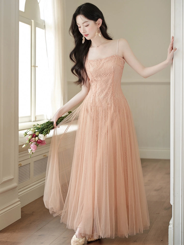 Mori super fairy mesh skirt pink gauze skirt tulle suspender dress beautiful lace skirt birthday dress long dress