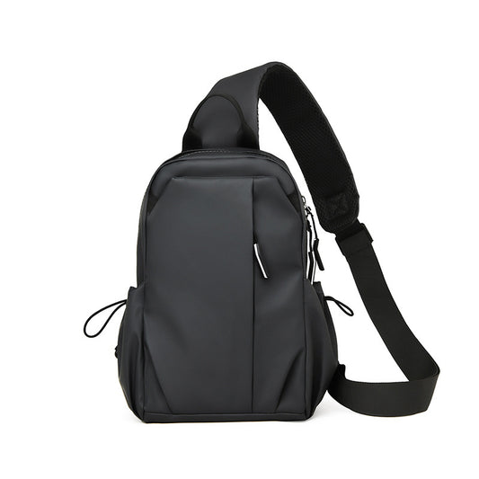 2025 Breast bag male college student trendy messenger bag functional wind cycling satchel lightweight men's breast bag travel shoulder bag