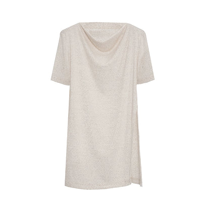 APOZi collection time series new Chinese swing neck long-sleeved t-shirt women's loose and thin knitted top