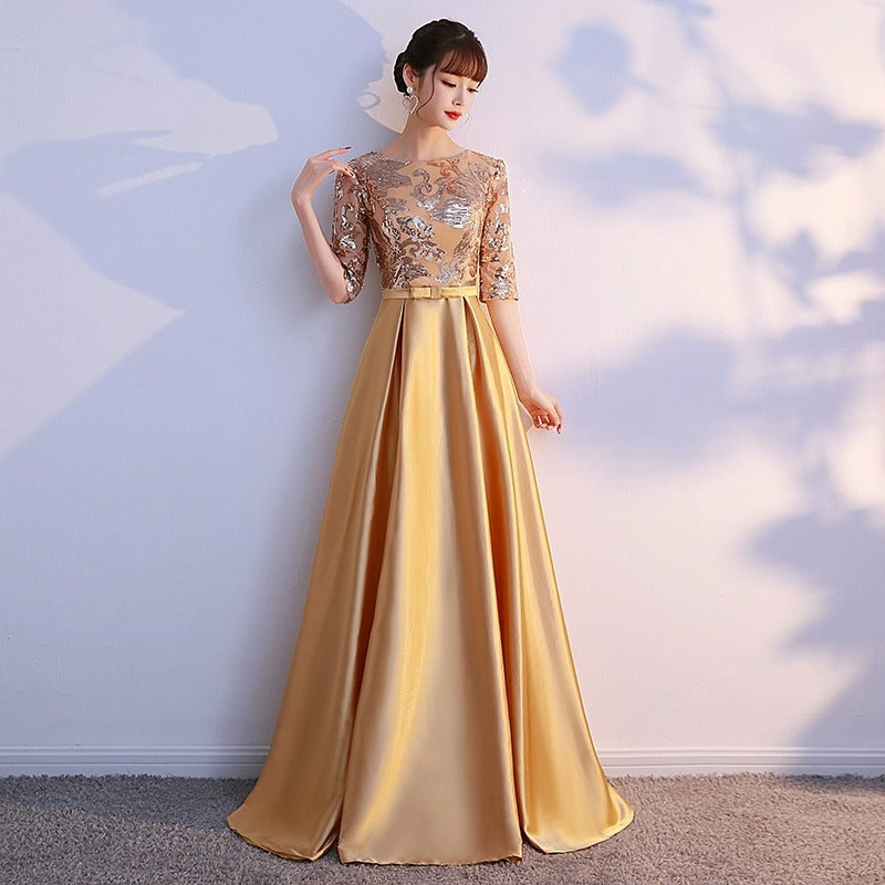 2025 Choir performance suit, evening host dress, female  new solo cantata performance suit, female long dress