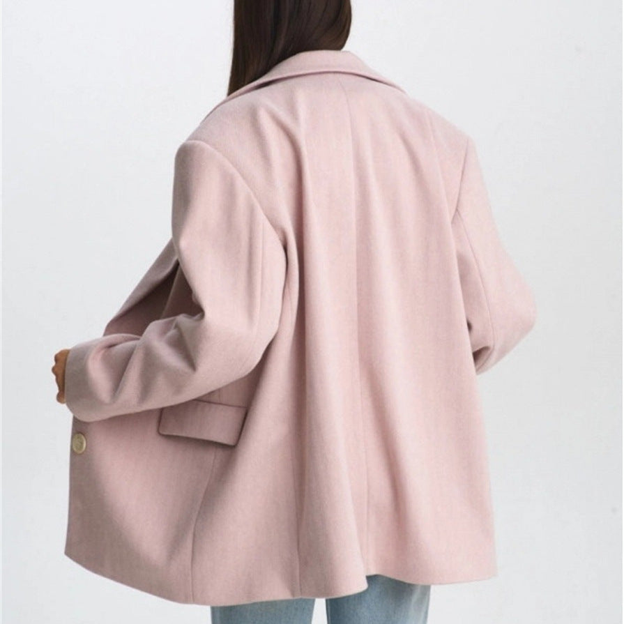 Niche women's spring new South Korea Dongdaemun elegant temperament high-end loose and thin suit blazer