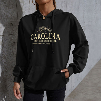 LOVEVOP popular new autumn and winter leisure sports hoodie South East Asia New Popular trade women's letter-printed hooded sweater