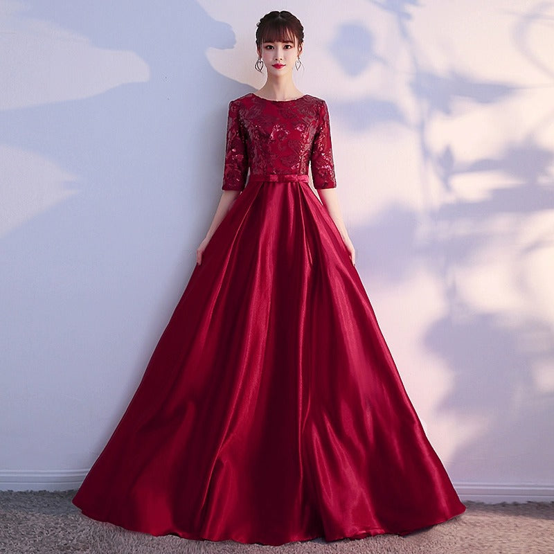 2025 Choir performance suit, evening host dress, female  new solo cantata performance suit, female long dress