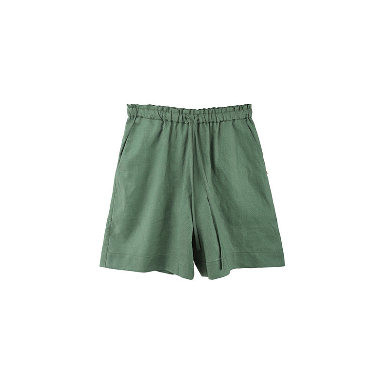 2025 THE MIND strappy elastic waist three-point pants children's 2025 summer Korean version simple casual shorts T5056-1X