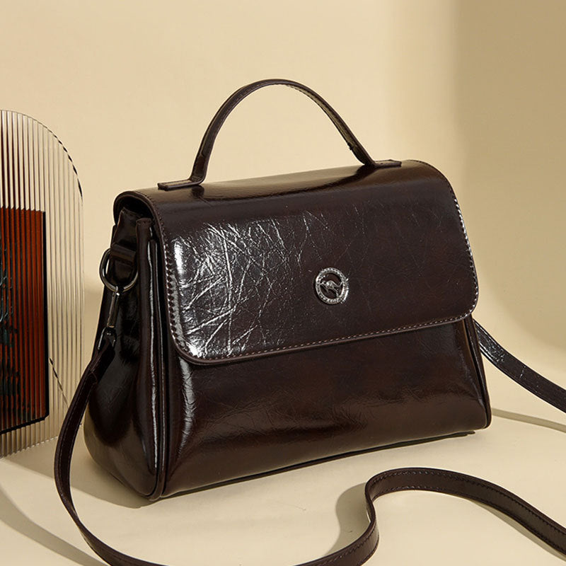 2025 Handbag Premium light luxury women's bag spring fashion simple women's shoulder bag versatile commuter messenger bag