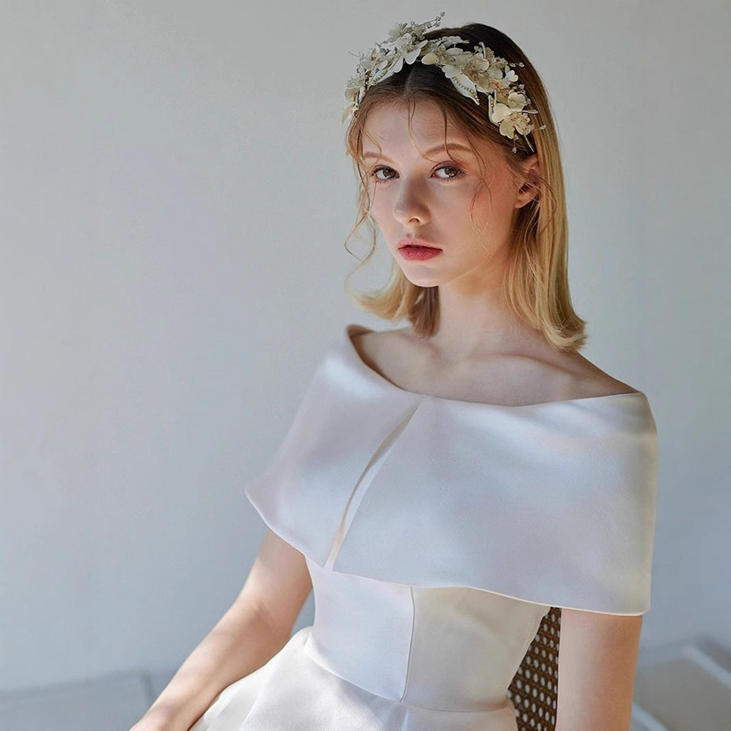 2025 bride sexy suspender light wedding dress satin welcome wedding dress Mori tie license registration small dress skirt women wholesale