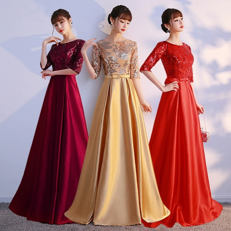 2025 Choir performance suit, evening host dress, female  new solo cantata performance suit, female long dress