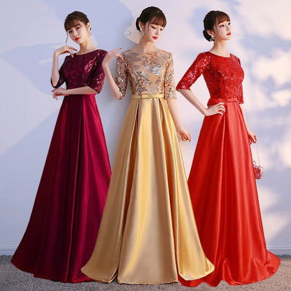 2025 Choir performance suit, evening host dress, female  new solo cantata performance suit, female long dress