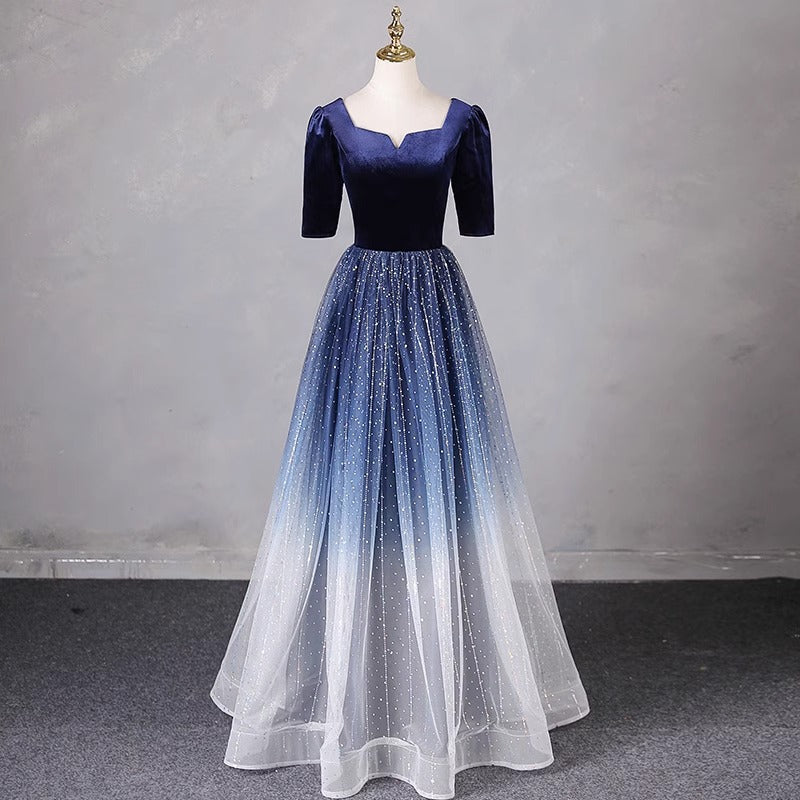 2025 Evening dress women's  spring new high-end banquet annual meeting host atmospheric dress skirt women's long chorus