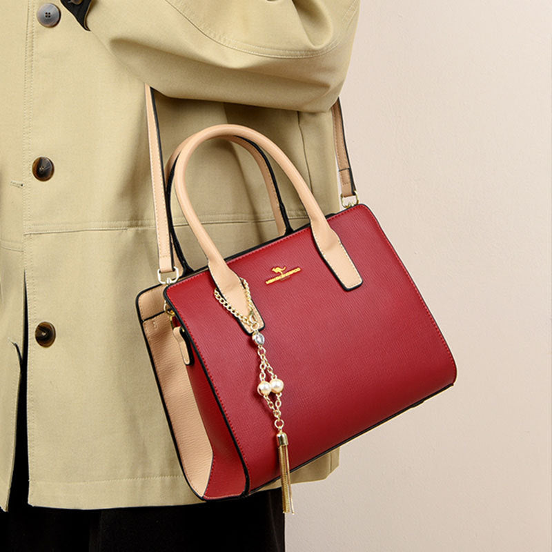 2025 Handbag New Fashion High Sense Mom Bag Versatile Temperament Women's Shoulder Bag Large Capacity Commuter Tote Bag