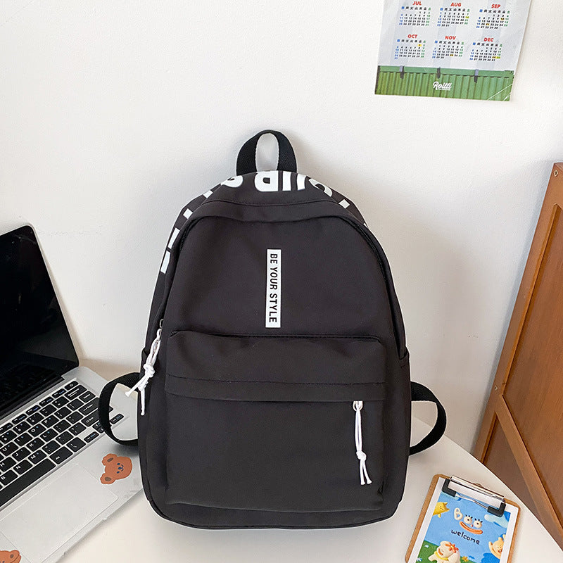 2025 Korean fashion simple backpack female commuter backpack little girl trend casual backpack student schoolbag