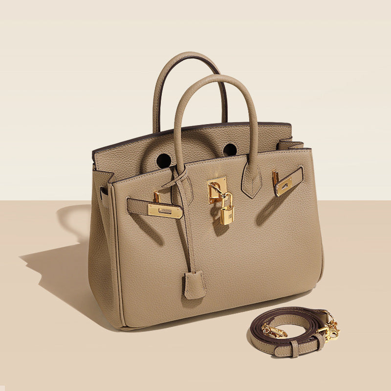 Cross-border new handbag women's leather high-end texture light luxury niche shoulder messenger bag large-capacity fashion women's bag