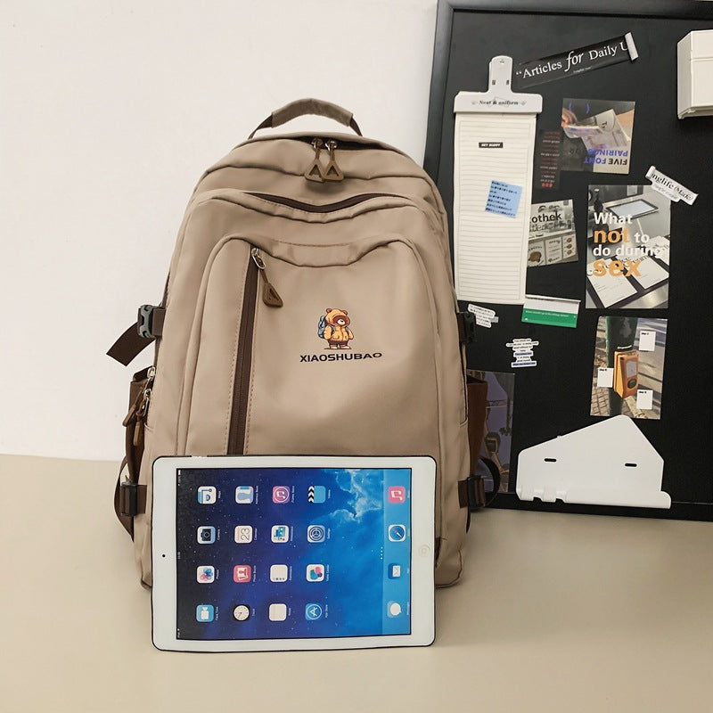 2025 New Simple Casual Backpack Large Capacity Travel Bag Couple Campus School Bag Outdoor Travel Backpack Backpack