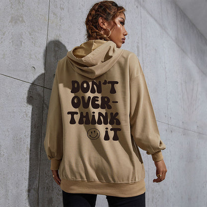 LOVEVOP popular New Autumn and Winter Leisure Sports Hoodie South East Asia Cross-border Hot Trade Women's Letter Printed Hooded