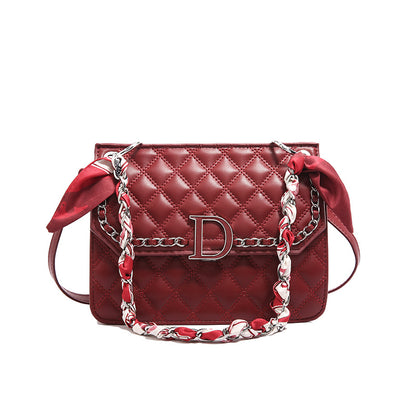 2025 Crossbody bag fashionable light luxury chain bag versatile small fragrant style women's shoulder bag high-end diamond underarm bag women