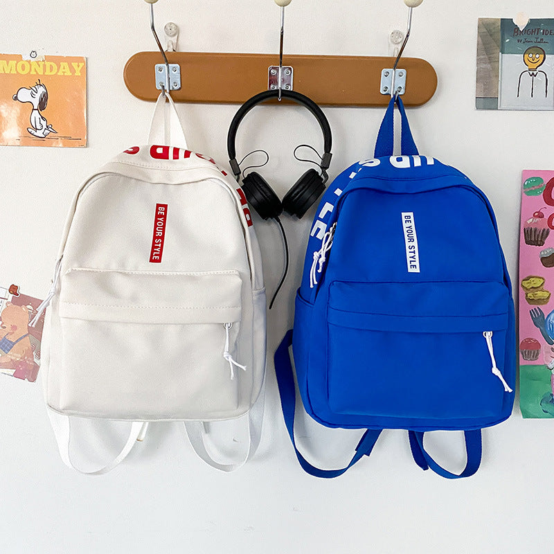 2025 Korean fashion simple backpack female commuter backpack little girl trend casual backpack student schoolbag