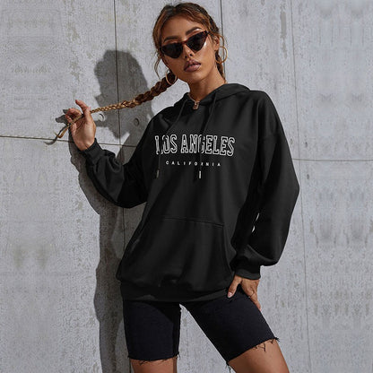 LOVEVOP popular new autumn and winter leisure sports hoodie South East Asia New Popular trade women's letter-printed hooded sweater