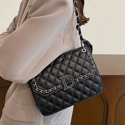 2025 Crossbody bag fashionable light luxury chain bag versatile small fragrant style women's shoulder bag high-end diamond underarm bag women