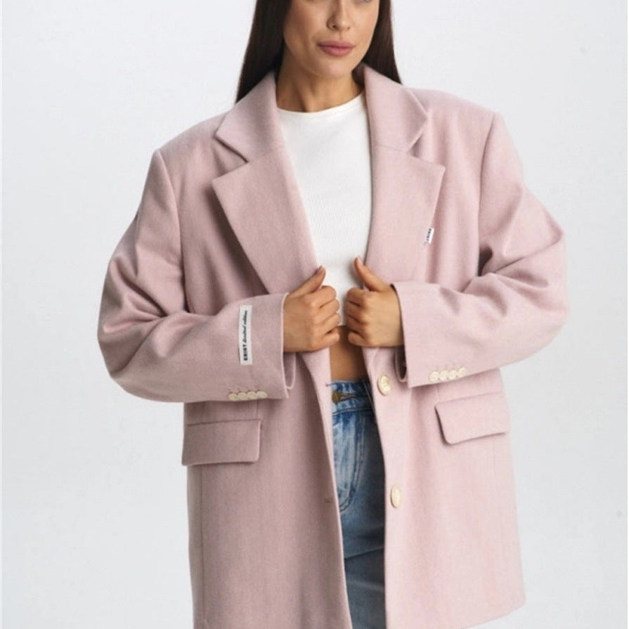 Niche women's spring new South Korea Dongdaemun elegant temperament high-end loose and thin suit blazer