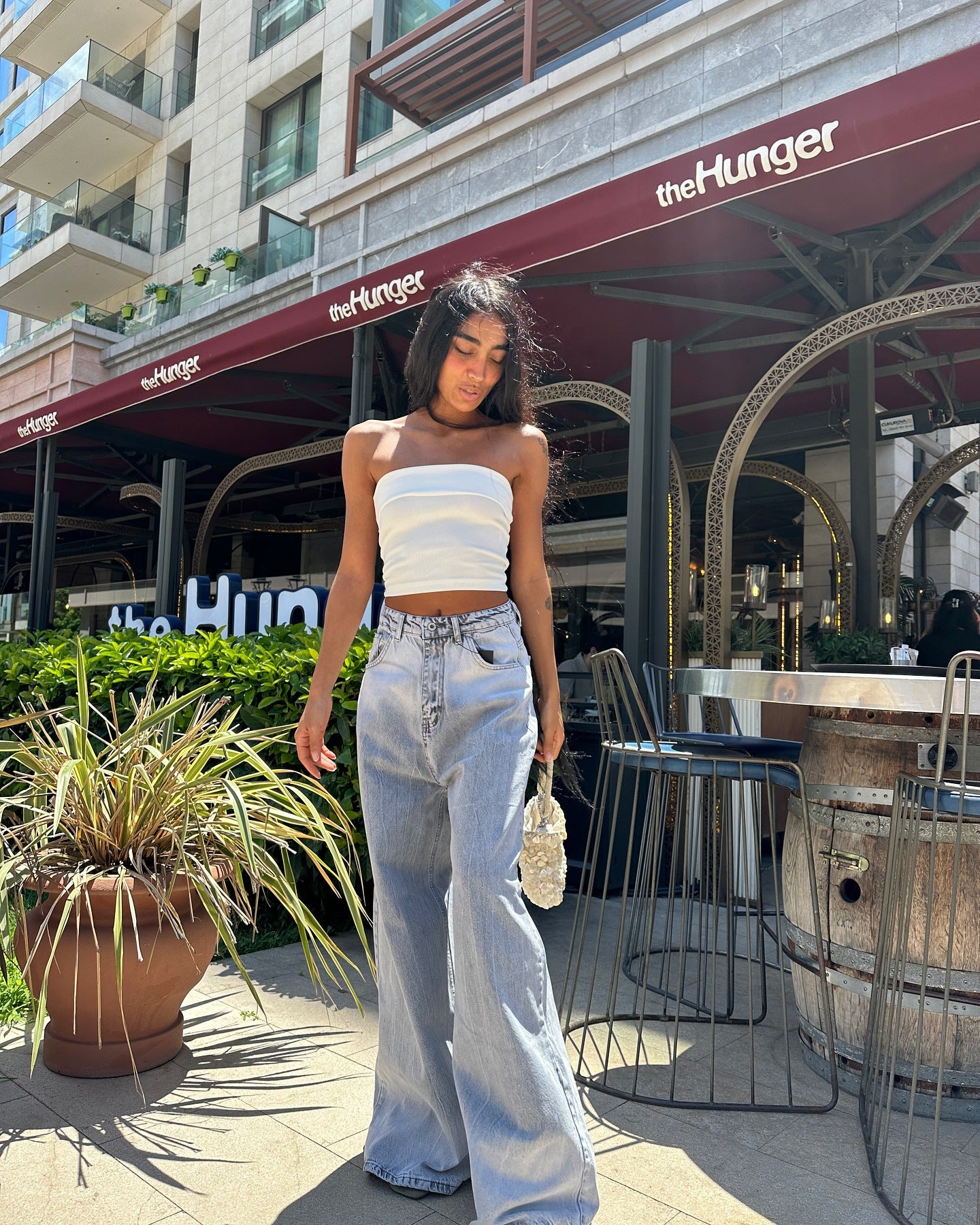 Hot trade  New   street high waist loose super large size oversize denim wide-leg pants