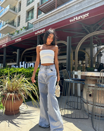 Hot trade  New   street high waist loose super large size oversize denim wide-leg pants