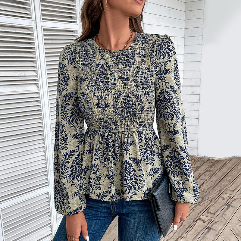 LOVEVOP In the spring and autumn of popular, the new temu new women's clothing top is popular in 2025, and the temperament shirt is elegant.