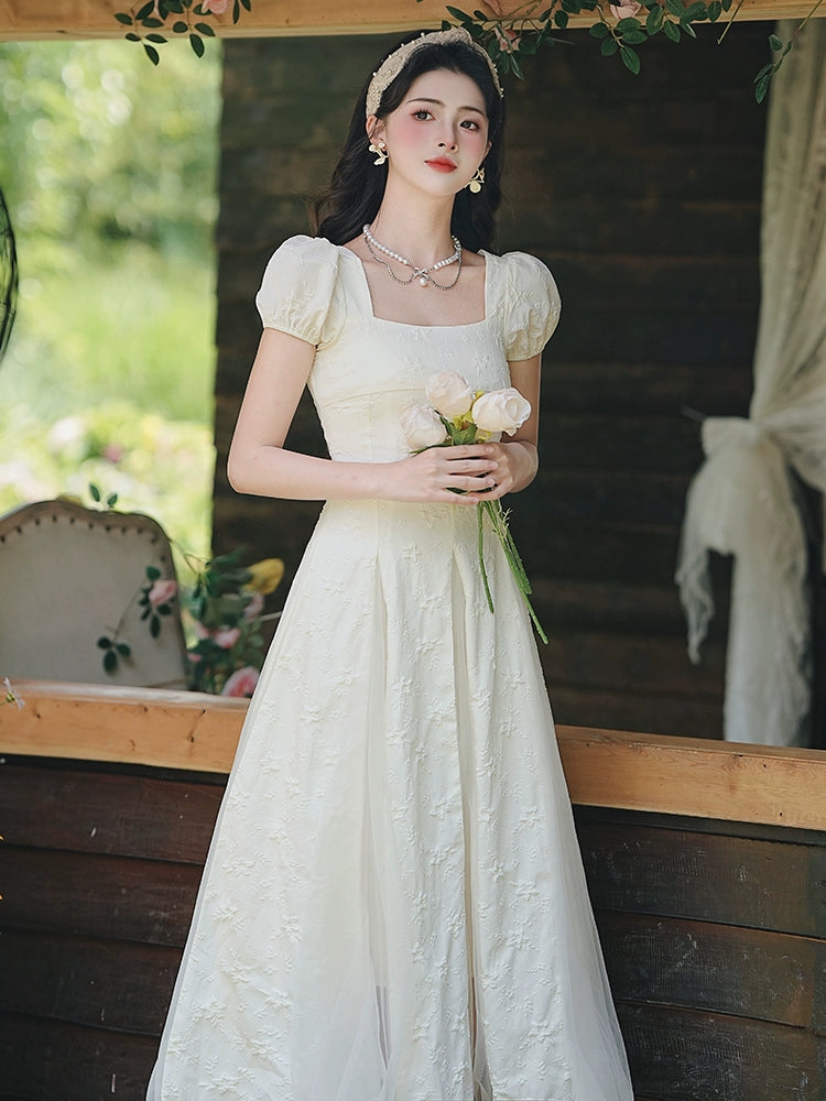 Huge good-looking skirt  temperament white dress women's summer mesh yarn first love license dress dress Dingdal skirt