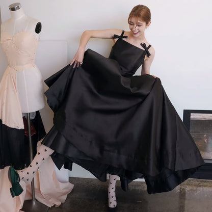 2025 bride sexy suspender light wedding dress satin welcome wedding dress Mori tie license registration small dress skirt women wholesale