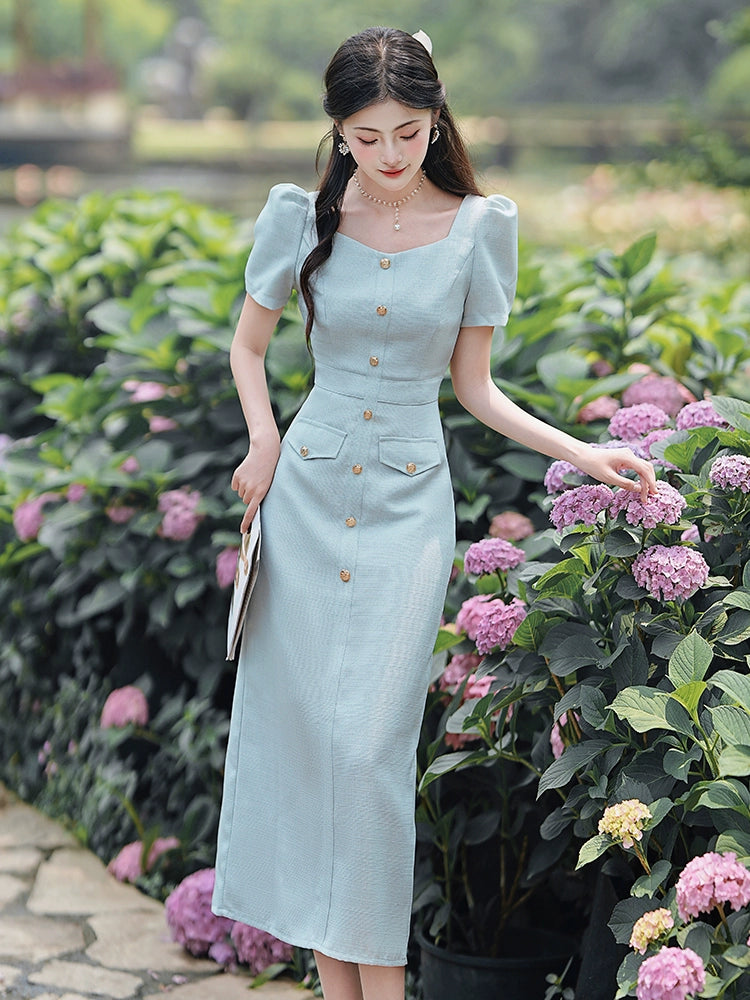 small fragrant skirt summer women's 2025 new hip skirt exquisite light and mature style temperament waist pinch waist dress