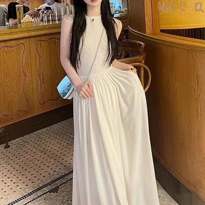 2025 In stock, Yi Mengling has the same COS style design long dress, slim and thin big pendulum dress.