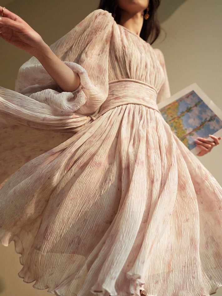 2025 gentle wind daughter dress  spring new slim temperament fairy skirt