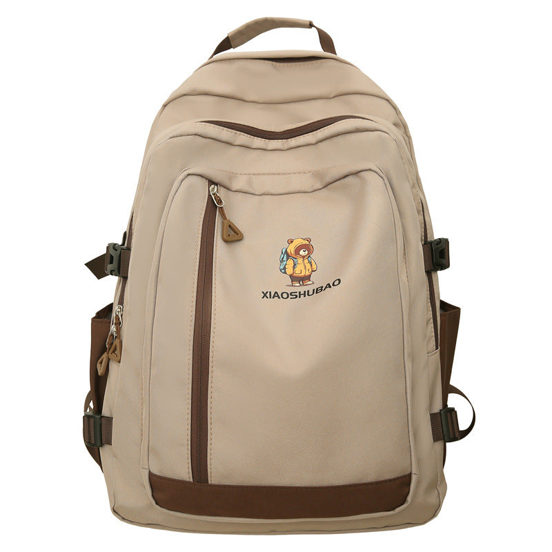 2025 New Simple Casual Backpack Large Capacity Travel Bag Couple Campus School Bag Outdoor Travel Backpack Backpack