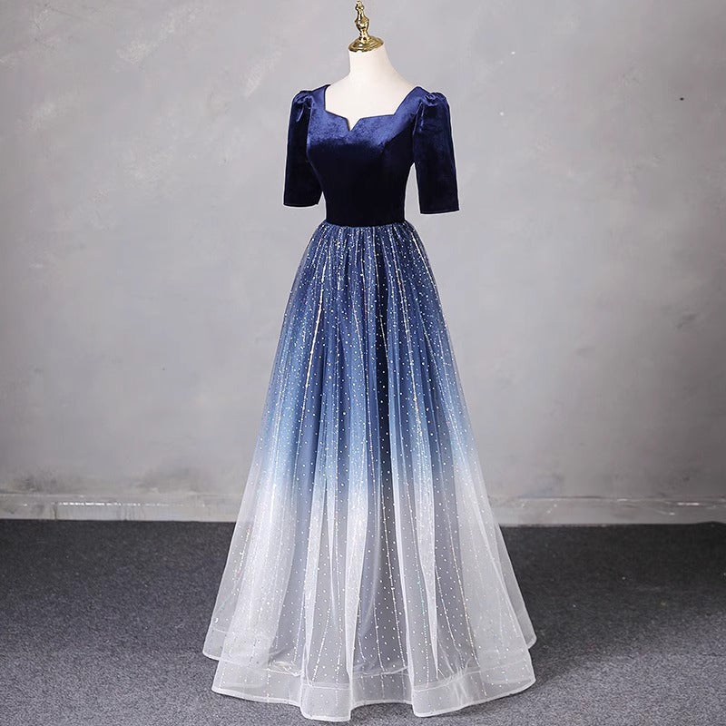 2025 Evening dress women's  spring new high-end banquet annual meeting host atmospheric dress skirt women's long chorus