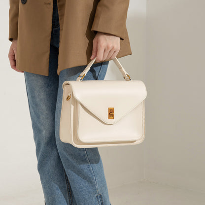 2025 Bag autumn and winter versatile soft leather high-end mail carrier bag simple fashion temperament shoulder bag texture messenger bag women