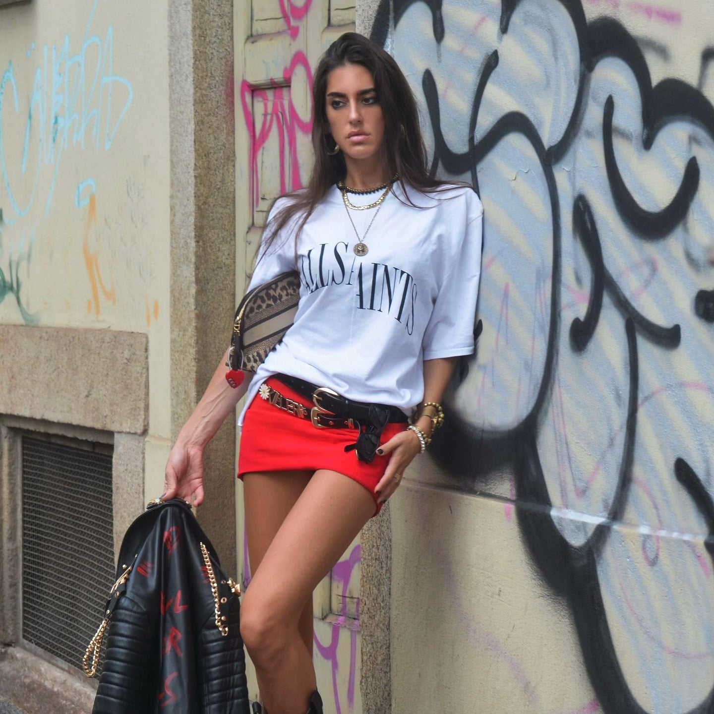 n street fashion women's spring top  new loose casual street women's short-sleeved T-shirt ins style