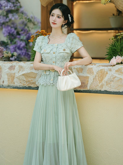 temperament light luxury small fragrant temperament dress summer women 2025 new unique super good-looking skirt high sense