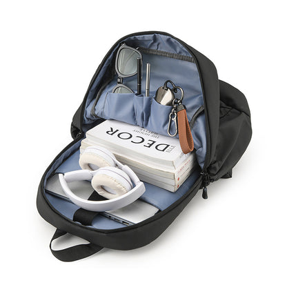 2025  backpack backpack men's casual travel bag college student computer bag simple commuter backpack outdoor bag