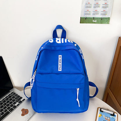 2025 Korean fashion simple backpack female commuter backpack little girl trend casual backpack student schoolbag