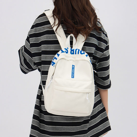 2025 Korean fashion simple backpack female commuter backpack little girl trend casual backpack student schoolbag