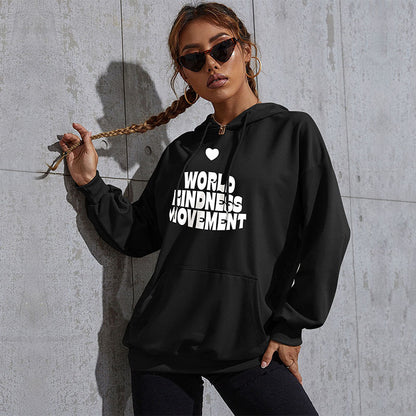 LOVEVOP popular new autumn and winter leisure sports hoodie South East Asia New Popular trade women's letter-printed hooded sweater