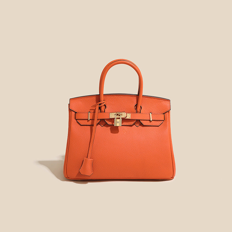 Cross-border new handbag women's leather high-end texture light luxury niche shoulder messenger bag large-capacity fashion women's bag