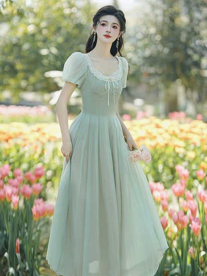 Mint Mambo  Girl Fairy Green Dress Summer Girl 2025 New Popular Beautiful Dress This Year