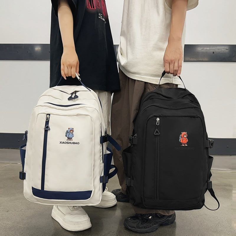 2025 New Simple Casual Backpack Large Capacity Travel Bag Couple Campus School Bag Outdoor Travel Backpack Backpack