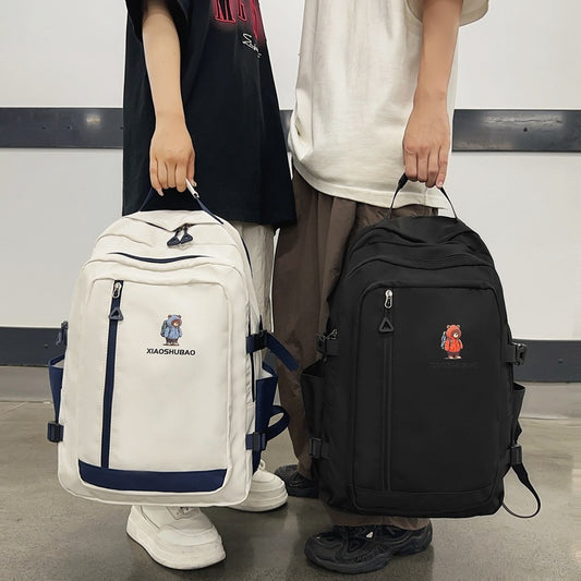 2025 New Simple Casual Backpack Large Capacity Travel Bag Couple Campus School Bag Outdoor Travel Backpack Backpack