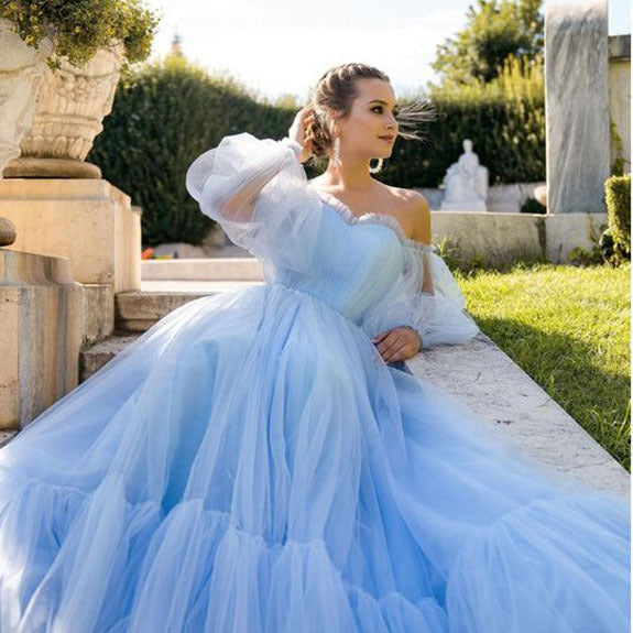 New summer new  women's fashion tube top dress mesh sexy pendulum wedding evening dress