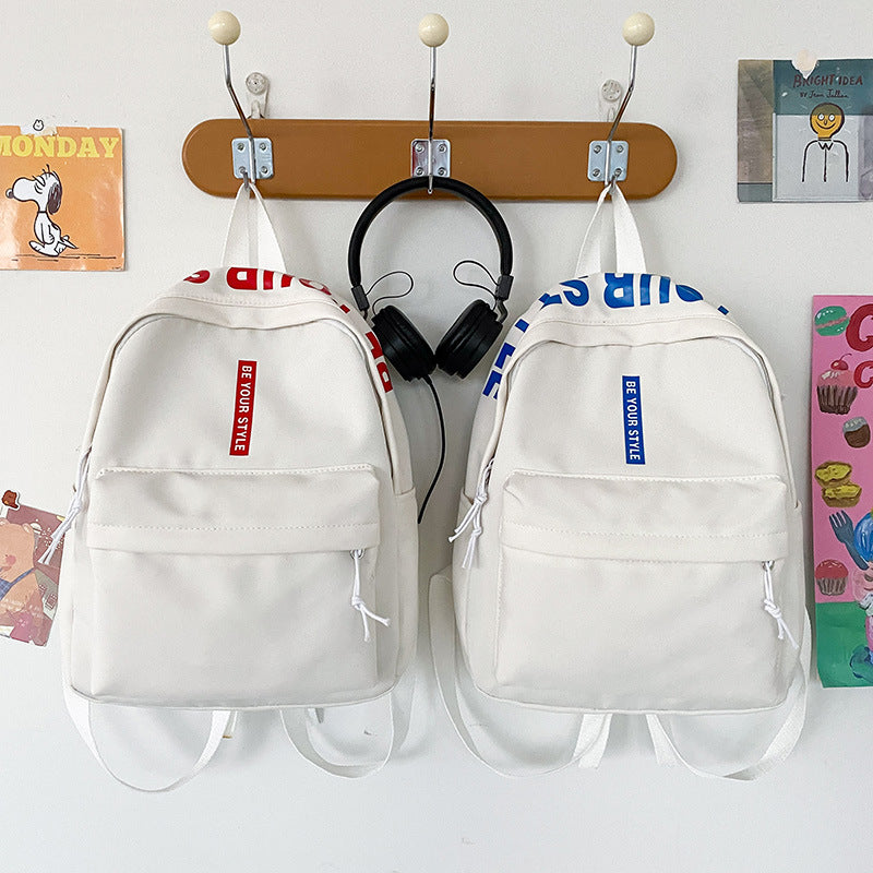 2025 Korean fashion simple backpack female commuter backpack little girl trend casual backpack student schoolbag