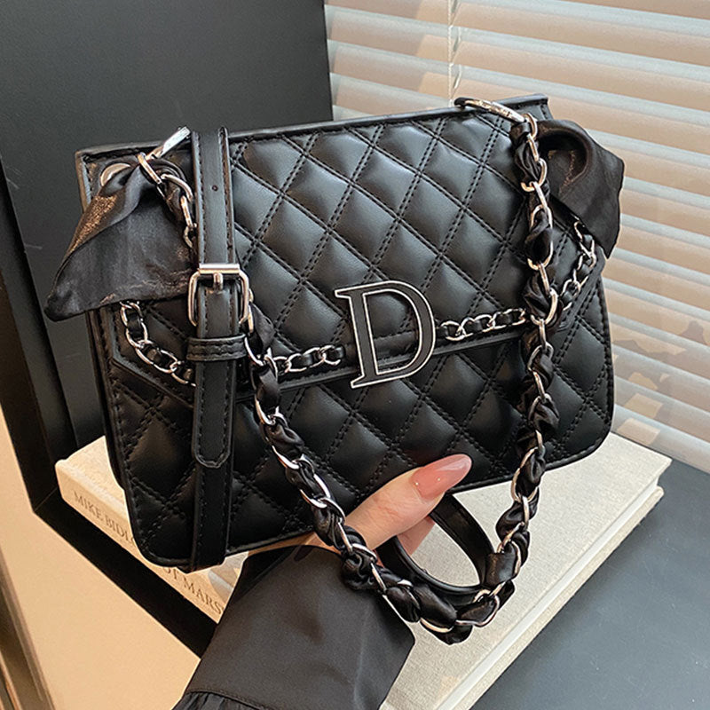 2025 Crossbody bag fashionable light luxury chain bag versatile small fragrant style women's shoulder bag high-end diamond underarm bag women
