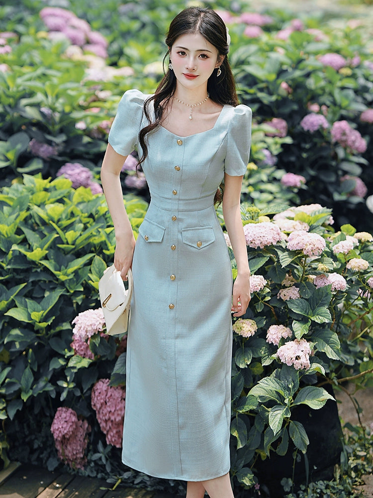 small fragrant skirt summer women's 2025 new hip skirt exquisite light and mature style temperament waist pinch waist dress