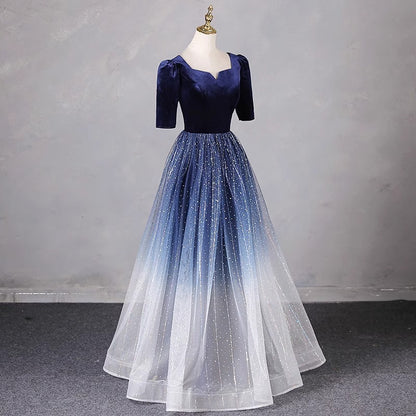 2025 Evening dress women's  spring new high-end banquet annual meeting host atmospheric dress skirt women's long chorus