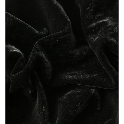 2025 Mulberry silk, velvet small black dress, silk velvet high-end dress  spring and summer new Hepburn style women's clothing